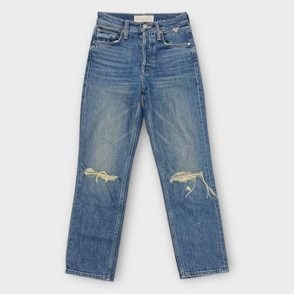 MOTHER The Tomcat Distressed Straight Leg in Playing with Scissors Size 23 - Picture 2 of 8